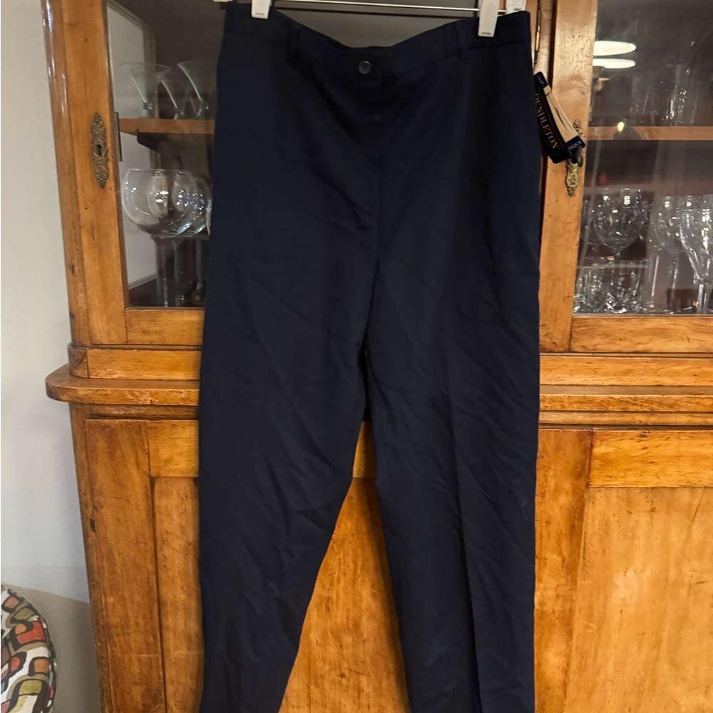 NWT Pendleton Classic Navy Wool pants Sz 10 $179